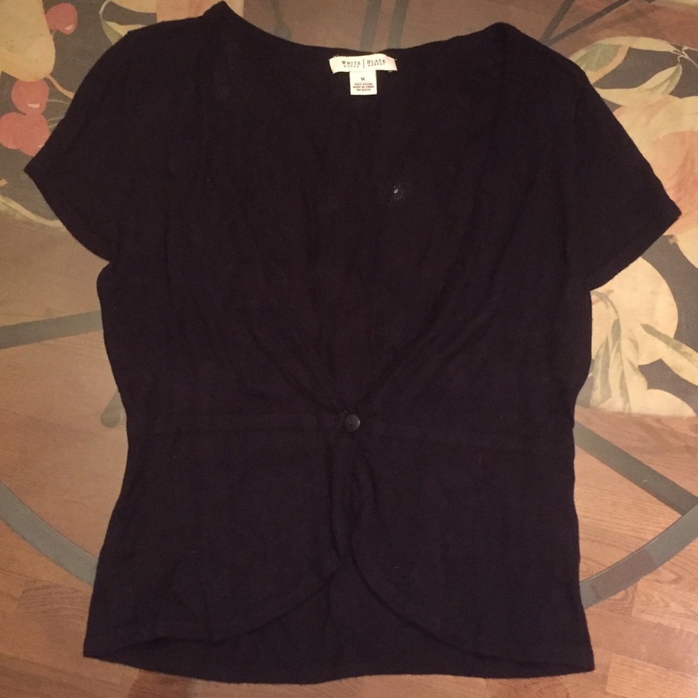 White House/ Black market black button sweater